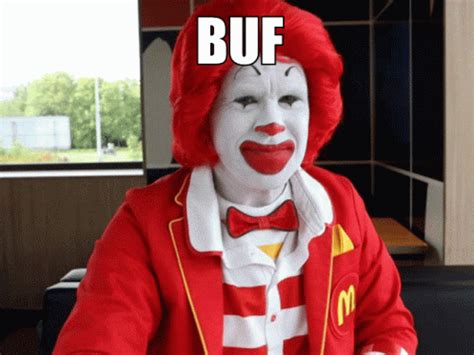 ronald mcdonald disapproves gif